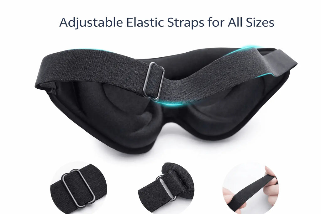 3D Sleep Eye Mask For Side Sleepers with Breathable Memory Foam, Zero Eye Pressure - Lumana WellnessSleep Masks