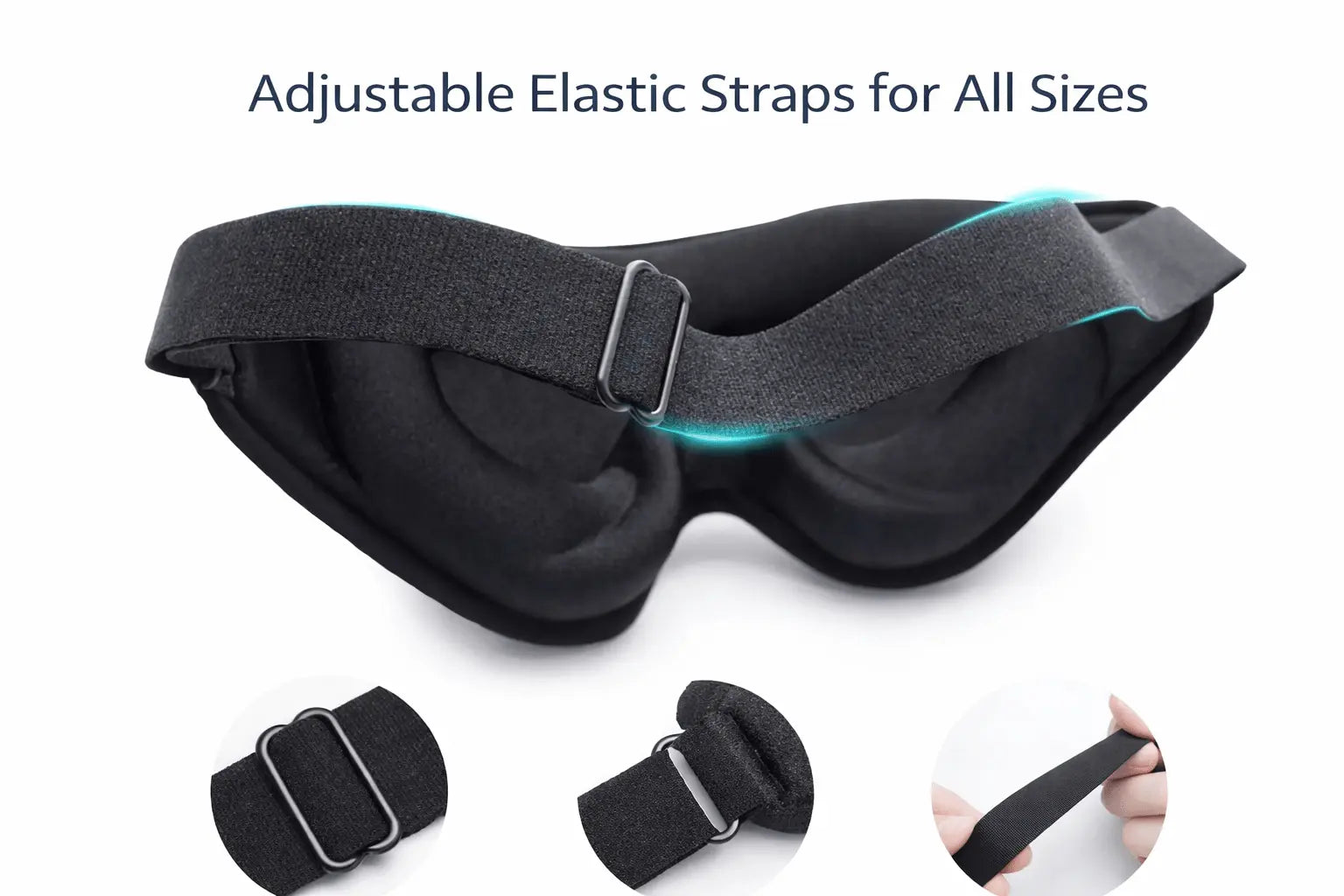 3D Sleep Eye Mask For Side Sleepers with Breathable Memory Foam, Zero Eye Pressure - Lumana WellnessSleep Masks