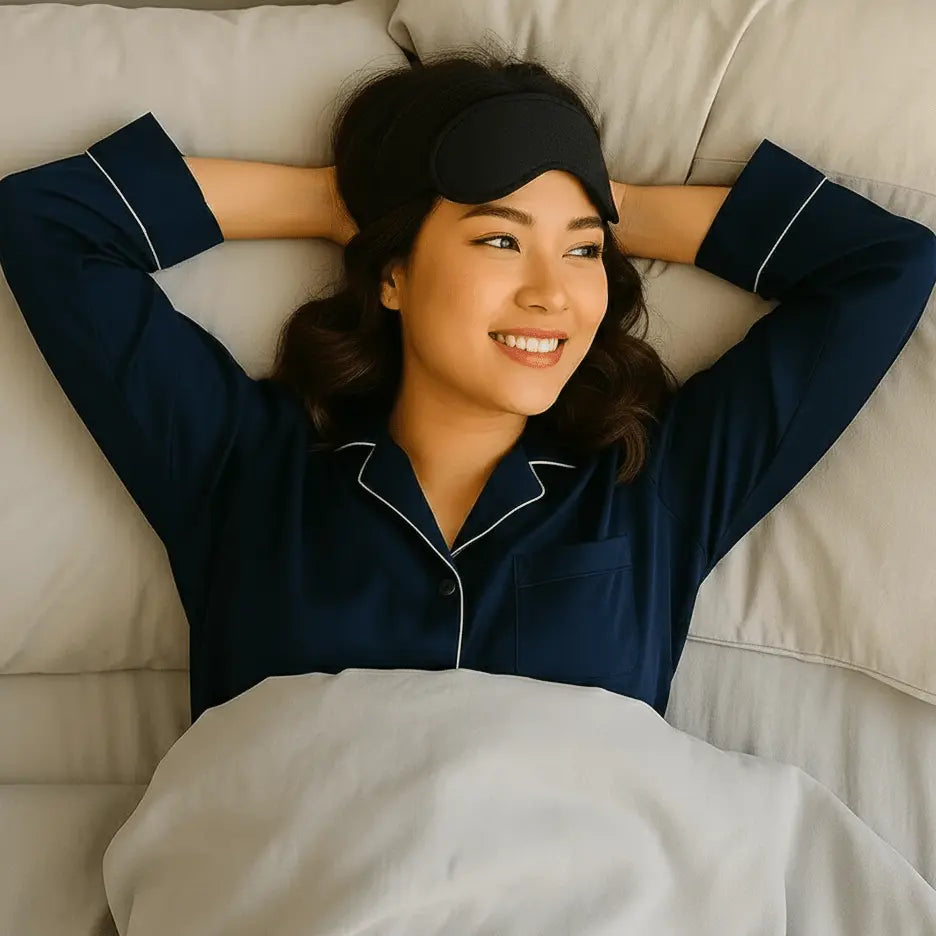 3D Sleep Eye Mask For Side Sleepers with Breathable Memory Foam, Zero Eye Pressure - Lumana WellnessSleep Masks