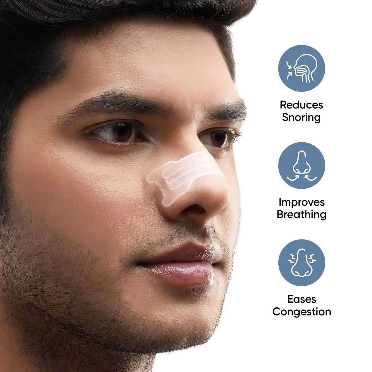 Drug-Free Breathing and Anti Snoring Nasal Strips for Clearer Airflow and Better Sleep - Lumana WellnessSleep Essentials