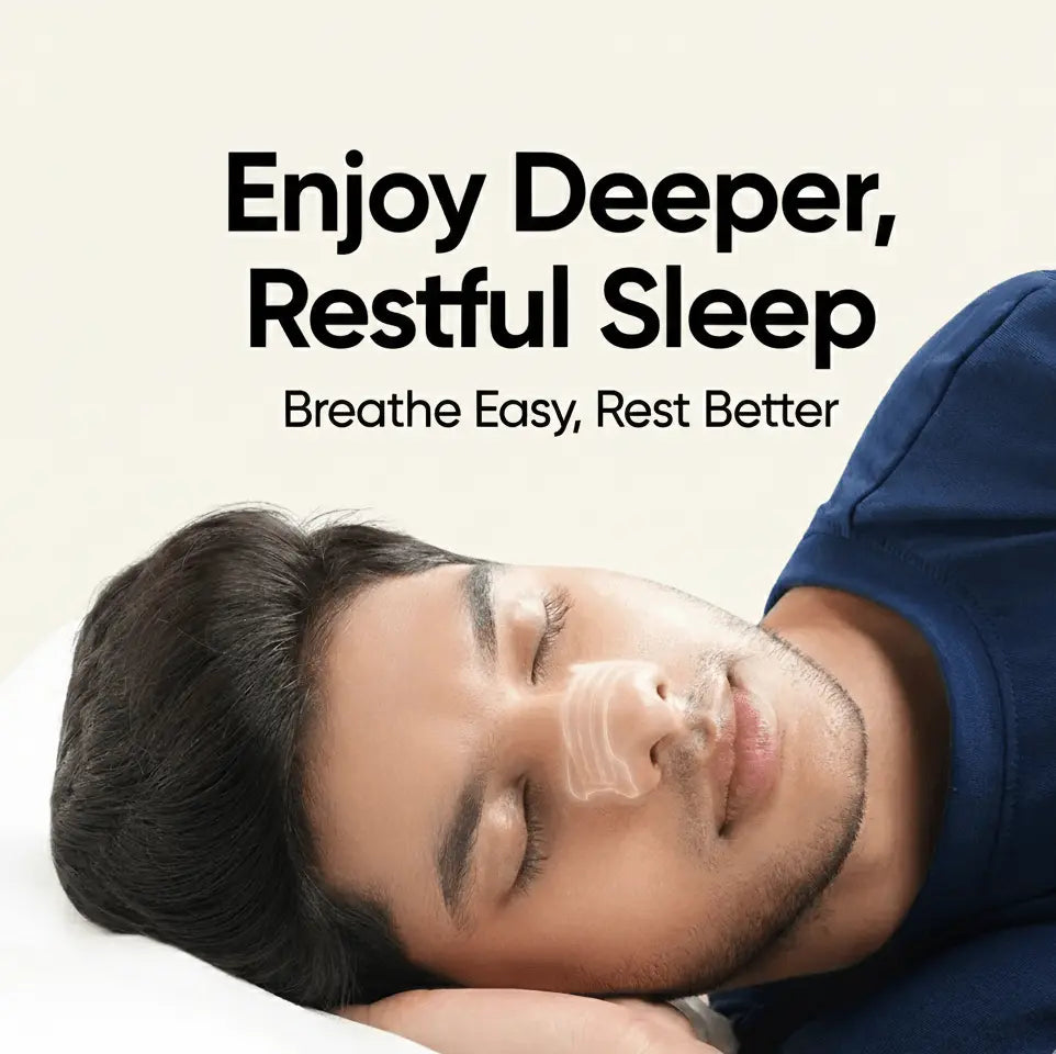 Drug-Free Breathing and Anti Snoring Nasal Strips for Clearer Airflow and Better Sleep - Lumana WellnessSleep Essentials