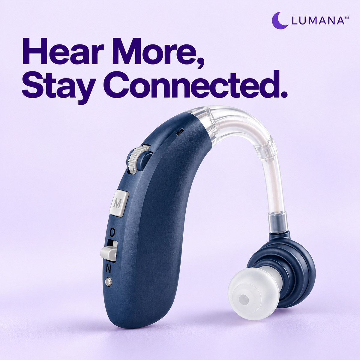 Lumana rechargeable hearing aids with USB charging and adjustable volume for clearer everyday listening