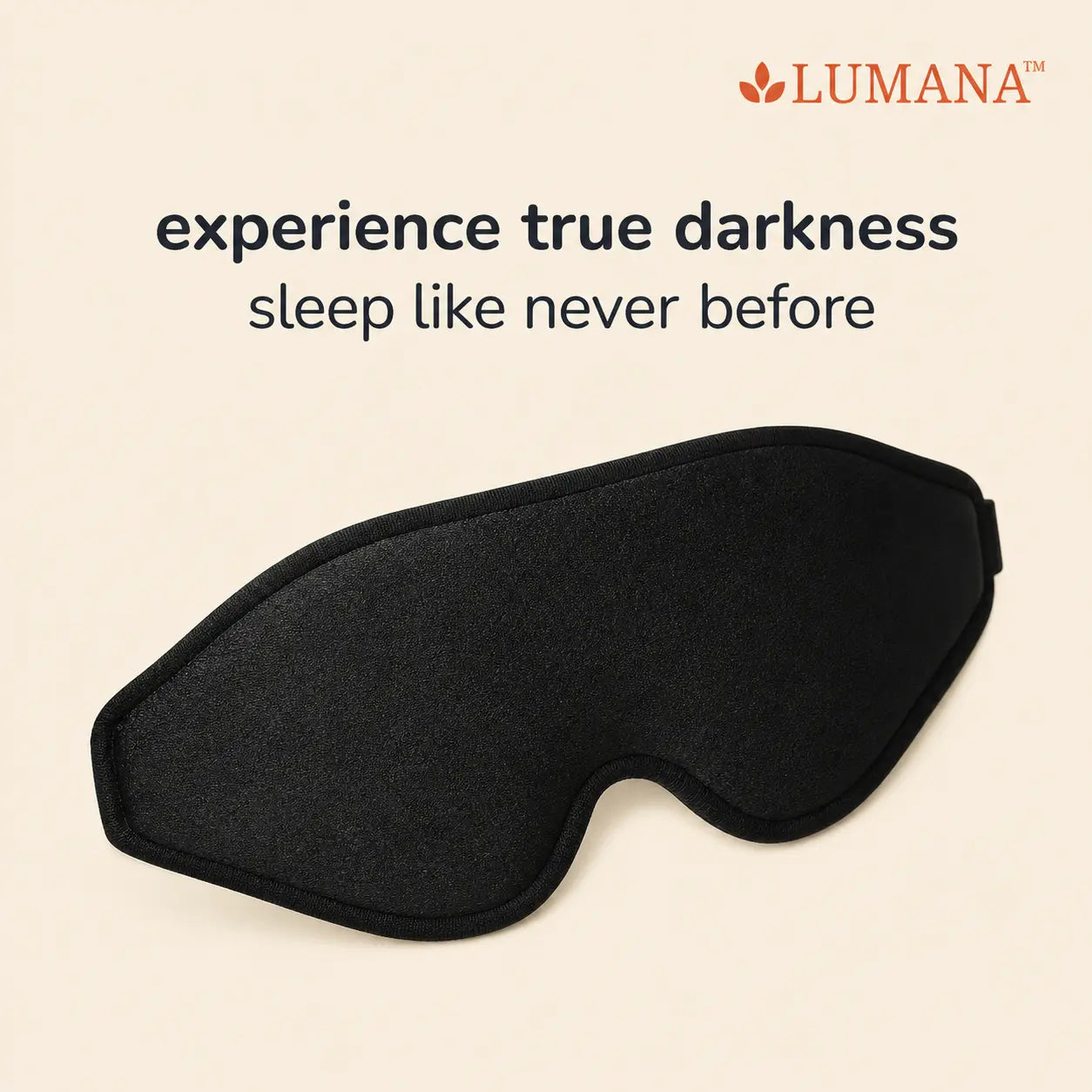 Lumana 3D sleep eye mask for better sleep in darkness