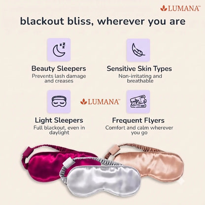 Lumana silk mask best suited for used by