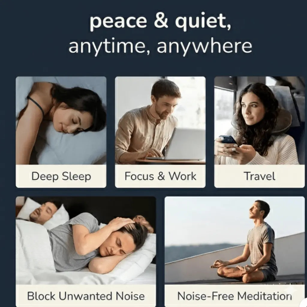 Ultra Soft Silicone Sleep Earplugs for Noise Reduction and Deep Sleep - Lumana WellnessSleep Essentials